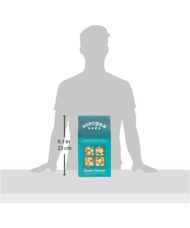 Popcorn Shed Goats Cheese Gourmet Popcorn Gift Box - Gluten Free, Vegetarian, Sugar Free Snack - 60g Black-Pepper Flavor - Perfect for Movie Night - 55g Pack - Natural Ingredients - Buy Online on GoSupps.com