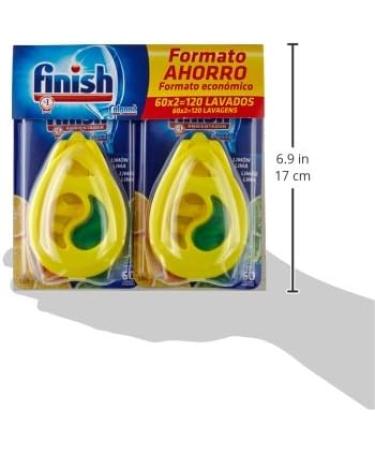 Finish Dishwasher Freshener Lemon 60 Washes 2 Count - Pack of 1 - Buy Online on GoSupps.com