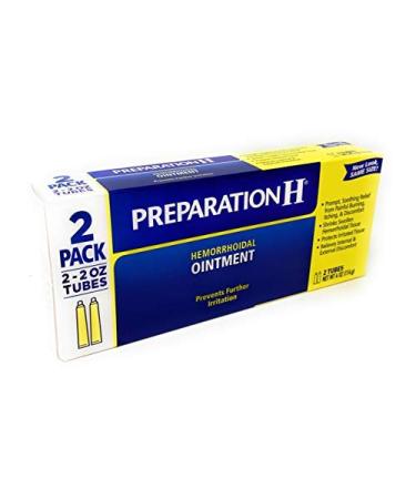 Preparation H Hemorrhoidal Ointment 2-Ounce Tubes (Pack of 2)