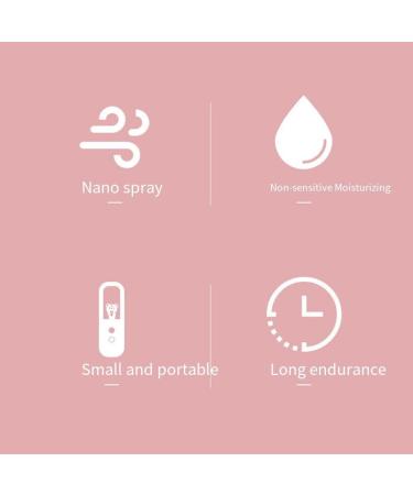 Allayu ABS Face Sprayer Portable Handheld Rechargeable Moisturizing 1800mAh USB Charging Makeup Steamer Mist Maker Diffuser Pink - Buy Online on GoSupps.com
