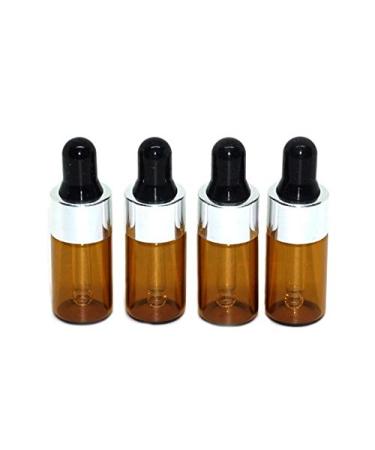 12pcs 3ml Mini Glass Drip Bottles | Brown Essential Oil & Perfume Bottles with Pipette - Portable Aromatherapy Holders - Buy Online on GoSupps.com