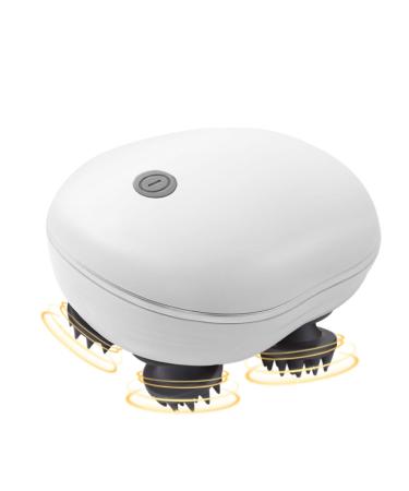 Vohesea Electric head massager portable electrical hand massage device for cats dogs IPX7 waterproof head massage electrical 4 kneading massage heads 3 modes for full body massage hair growth