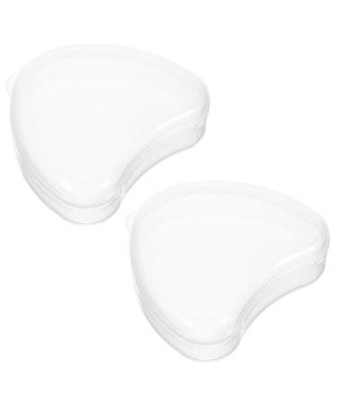 Solustre 2st storage box for prostheses container for artificial teeth Storage case Prozos container Retainer cleaning box toothing box plastic travel mouth protection container box