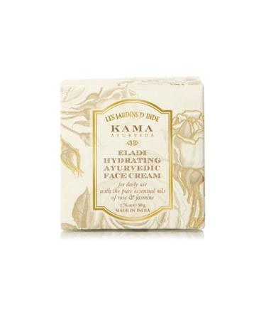 Kama Ayurveda Eladi Hydrating Face Cream - 50g | Pure Essential Oils of Rose & Jasmine | Best Ayurvedic Moisturizer for Glowing Skin - Buy Online on GoSupps.com