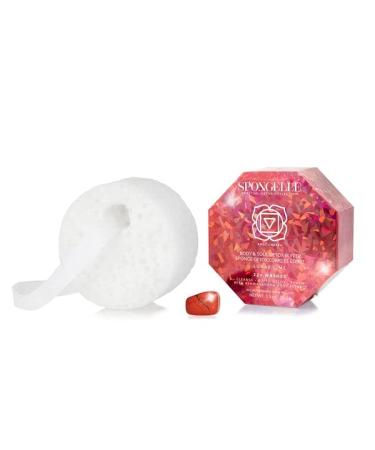 Spongelle Body Wash Infused Buffer - White Medium | Luxurious Exfoliating Bath & Body Care | International Shipping Available - Buy Online on GoSupps.com