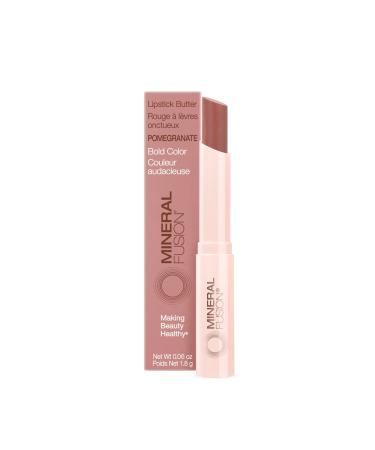 Mineral Fusion Lipstick Butter 0.06 Packaging May Vary, Pomegranate, 0.1411 Ounce