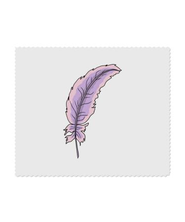 Azeeda 2 x "Pink and Purple Angel Feather" Microfiber Lens/Glasses Cleaning Cloths (LC00020965)