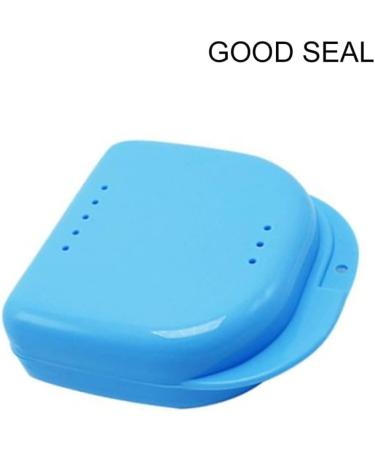 Portable Tooth Box - Dental Orthodontics Holder & Ventilated Mouth Guard Case for Dentures - Buy Online on GoSupps.com