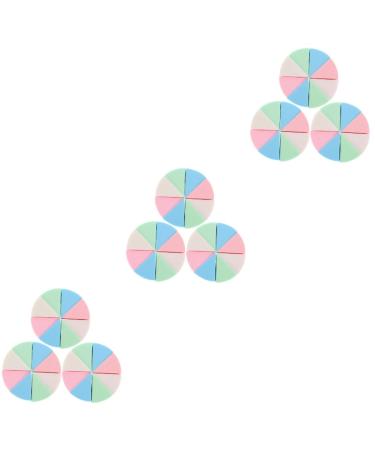Balacoo 9 Sets Triangular Sponge Puff Concealer Puff Facial Sponges Triangle Make up Sponge Blending Sponge Face Powder Sponge Makeup Sponges for Cleansing Emulsion Makeup Foundation Girl