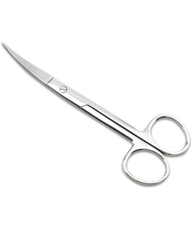 PopetPop 4-Piece Stainless Steel Scissors Set - Onion Fabric & Pet Hair Cutters | Curved & Round Head Design | 18x5cm | Silver - Buy Online on GoSupps.com