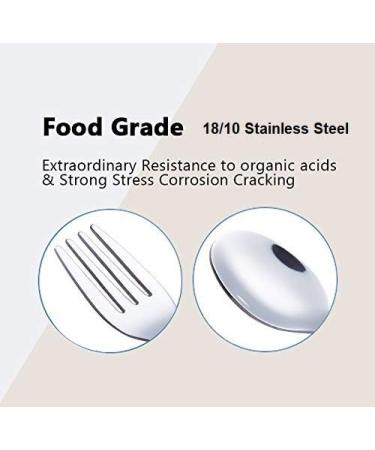 EXZACT Kids Cutlery Set - Stainless Steel Toddler Children's Cutlery - BPA Free, Dishwasher Safe - Stars & Dots Design - 6pcs (3 Forks + 3 Spoons) - Buy Online on GoSupps.com