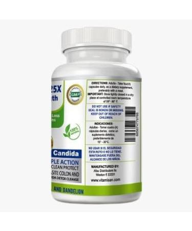 Natural Colon Cleanser & Detox for Weight Loss | 200 Capsules Probiotic - Prebiotic Blend | Herbal Mega Cleanse and Flora Protector - Buy Online on GoSupps.com
