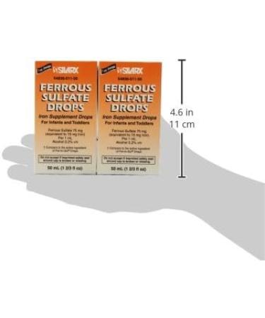 Ferrous Sulfate Iron 15mg/ml Supplement Drops 50ml Bottle -Pack of 3- - Buy Online on GoSupps.com