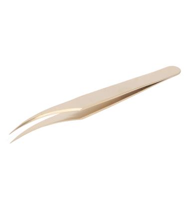 Wrong eyelash extension tweezers Professional precision single steel flower-flower-eyewear extension tweezers for beauty salon (slightly curved tweezers)