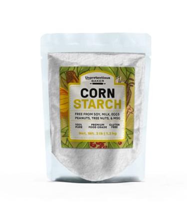 Corn Starch (3 lb) by Unpretentious Baker, Thickening Agent, For Bulk Baking & Cleaning Use 3 Pound (Pack of 1)