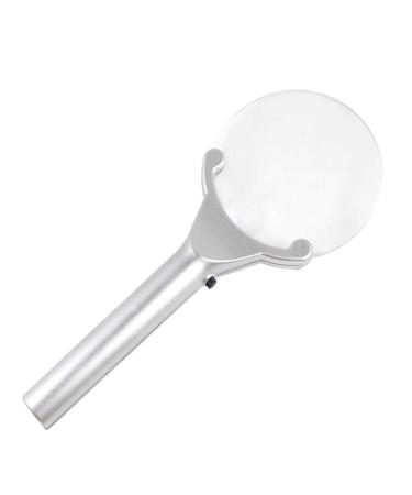 Two LED Lights Without Frame Magnifying Glass Open 90mm Acrylic Lens with lamp Reading Made in China