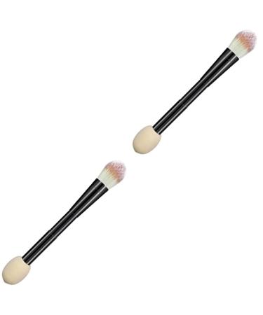 FRCOLOR Double-Ended Makeup Brush Set - 2 Fluffy Brushes for Foundation & Concealer | Non-Latex Blending Sponge - Perfect for Flawless Makeup - Buy Online on GoSupps.com