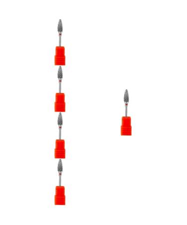 POPETPOP 5pcs Nail Polisher Professional Nail Drill Bits Nail Drill Bits for Nails Nail Drill Bits for Acrylic Nails Manicure Drill Heads Tools Vacuum Tungsten Steel Alloy Replacement Head 7x1.3cmx5pcs As Shown 1x5pcs