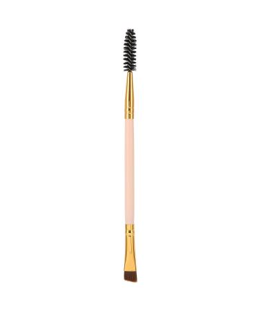 Professional Double-Sided Eyebrow Brush - Perfect for All Eyebrow Types | Pink Makeup Tool for Precision Application & Blending - Buy Online on GoSupps.com