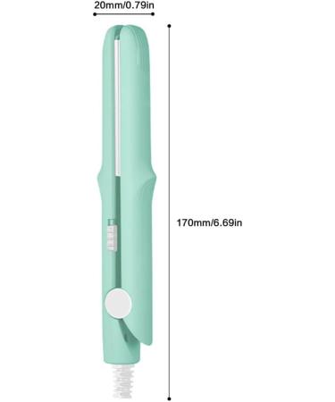 Laluerck 2 in 1 Electric Hair Straightener Hair Curler Fast Heating and Anti-Scald Curler Hair Styling Tools for Women and Men Hair Salon Mint Green - Buy Online on GoSupps.com