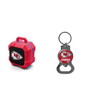 SOAR NFL Shockbox LED Wireless Bluetooth Speaker, Kansas City Chiefs & NFL Siskiyou Sports Fan Shop Kansas City Chiefs Bottle Opener Key Chain One Size Team Color