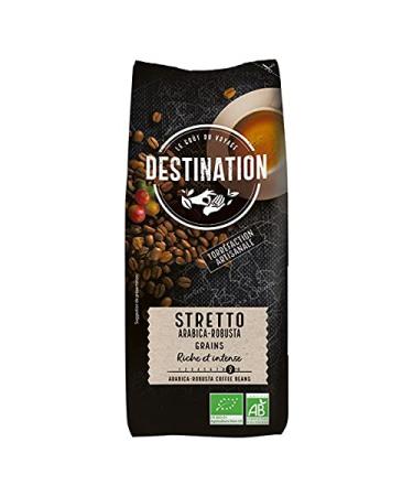 Destination - Stretto Arabica Robusta Grain Coffee 1Kg - Sold per unit