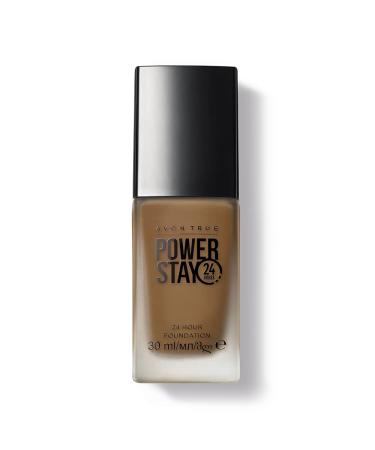 Avon Power Stay 24 Hour Caramel Foundation Long Lasting Comfortable Coverage That Won't Fade or Smudge 30ml