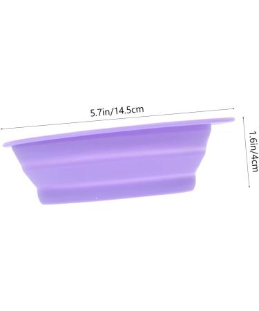 Housoutil Cleaning Pad Silicon Brush Cleaner Cosmetics Brush Scrubber Makeup Cleaning Mat Cosmetic Brush Cleaner Pad Makeup Scrubber Bowl Silica Gel Purple Cleaning Brush Make up 14.5x11cm Purple - Buy Online on GoSupps.com
