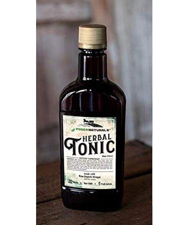 Yoder Naturals Apple Cider Vinegar Herbal Tonic 25 fl oz - Herb Infused Supplement - Buy Online on GoSupps.com