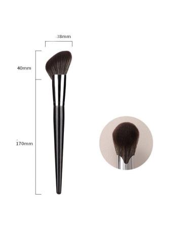 Angled Blush Brush & Large Powder Mineral Makeup Brush - Perfect for Daily Foundation & Blush Application (Black - Buy Online on GoSupps.com