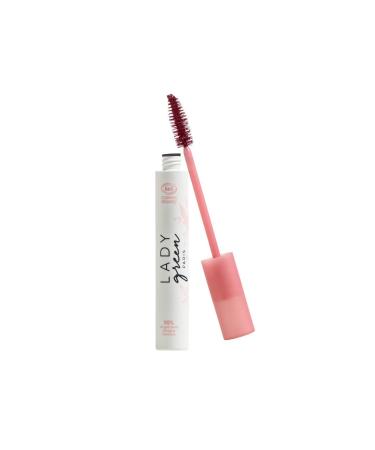 LADY GREEN | Volume Mascare - Burgundy Color - Nourishes, Protects & Softens - Organic and Vegan - Made in France