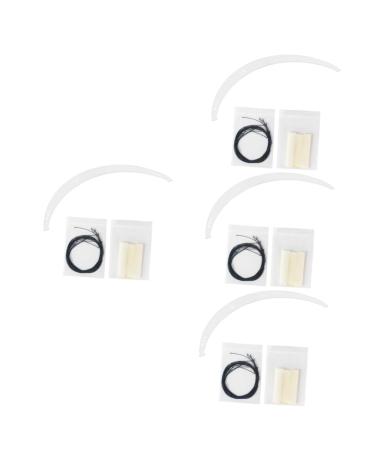 FOMIYES Makeup Gadgets 4 sets Caliper Measure Ruler Shaper Rulers T Stencil Kit Point Shapes Face Disposable Eyebrow Stencil Kit 1 count (Pack of 1) As Shownx4pcs