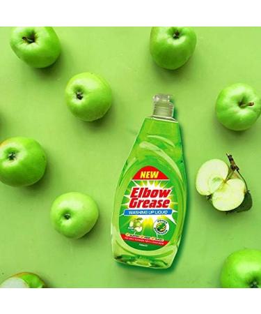 Elbow Grease Apple Fresh Green Washing Up Liquid 740ml - Pack of 1 - Buy Online on GoSupps.com