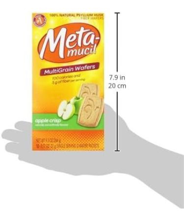 Metamucil Meta Multi-grain Fiber Wafers Apple Crisp 72 Count - Pack of 3 - Buy Online on GoSupps.com