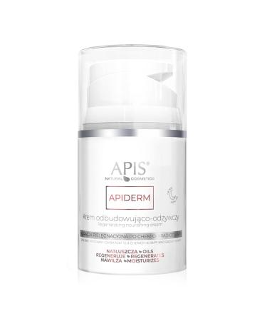 Bee APIS Apderm Building face cream for the night with extract of taraf hem oats linen aloe with vitamins A and E Dpanthenol and allantoin nutrition relief and regeneration 50 ml