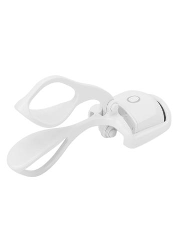 Qukaim Electric Eyelash Curler Electric Heated Eyelash Curler USB Rechargeable Intelligent Handheld White