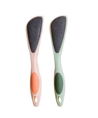 Beaupretty Pedicure tool 2 pieces Fu Care Pedicure Tool Foot Files Remover Dead Skin Pedicure Peeling Files (Orange) Pedicure trimmer