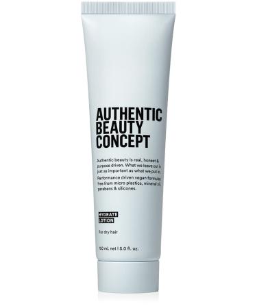 Authentic Beauty Concept Hydrate Lotion | Normal To Dry or Curly Hair | Heat Protection & Frizz Resistant | Vegan & Cruelty-free | Silicone-free |5 fl. oz