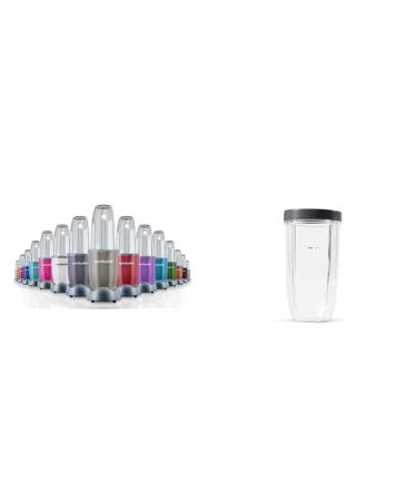 NutriBullet NB9-1301S Pro 13 Pcs Silver 900W & 32 Ounce Colossal Cup with Standard Lip Ring