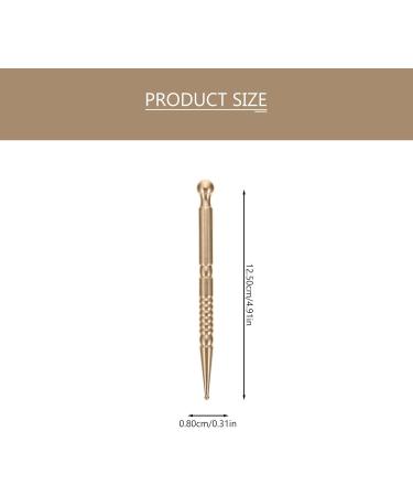 Fomiyes Relaxing Deep Salon Acupuncture Pencil Set - Professional Handheld Massage Tools Golden Earplugs & Facial Reflex Zone Therapy - 4PCS - Buy Online on GoSupps.com
