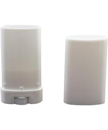 15ml Empty Oval Deodorant & Lip Balm Tubes - 10 Pack White Lip Gloss Containers with Caps | Ideal for DIY & Travel - Buy Online on GoSupps.com