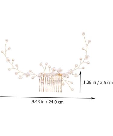 FRCOLOR Bridal Hair Comb Hair Accessories for Bridesmaid Braiding Hair Accessories Wedding Decoration Pearl Hair Clips Pearl Hair Comb Pearl Hair Combs Pearl Headpiece Resin White Handmade - Buy Online on GoSupps.com