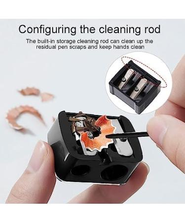 2-in-1 Makeup Pencil Sharpener for Eyebrow, Lip, and Eye Liner - Red - Buy Online on GoSupps.com