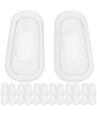Healvian 20 pairs of non-slip nose pads made of silicone glasses pads air chamber made of silicone nasal cushion for optical glasses nasal cushion for glasses.
