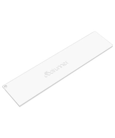 Coolrunner Ski Wax Scraper Heavy Duty Snowboard Wax Scraper with Right Notch for Removing The Extra Cooled Wax from The Skis Snowboards (9.8 * 2.3 * 0.15 in)