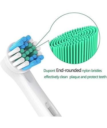 WuYan 8pcs Oral B Replacement Brush Heads - Dual Clean Plaque Precision for Electric Toothbrush - Gentle on Sensitive Gums - Buy Online on GoSupps.com