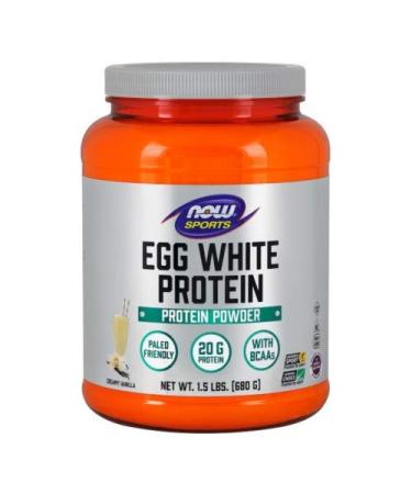 Now Foods Eggwhite Protein Vanilla Creme - 1.5 lbs. 3 Pack