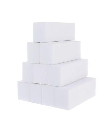 12 Piece Nail Buffer Blocks White Buffer Sanding Block Professional Nail Files Nail Buffer Manicure Pedicure Tools for Home and Salon Use Shaping and Buffing Nail Manicure Care