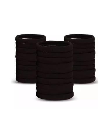 60 pieces Seamless Hair Ties and Black Rubber Elastic Hair Bands by WerkaSi  Elastic Ponytail Holders for Women Girl