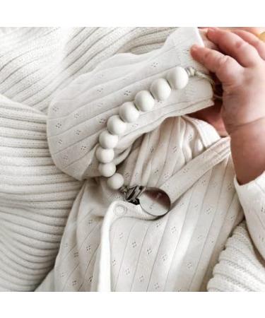 Bleu La La Lulababe Pacifier Clip - 1 Pack (Mocha) | Stylish and Practical Baby Accessory - Buy Online on GoSupps.com